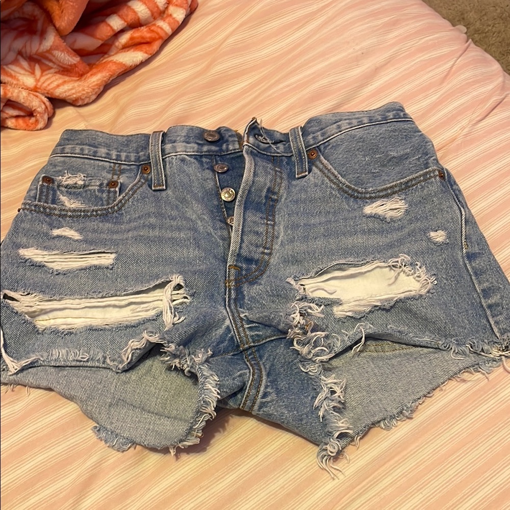 Levi's 501 Distressed Denim Women's Shorts